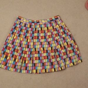 Pleated Multi-Colored Skirt